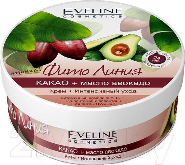 Изображение товара Крем для тела Eveline Cosmetics Фито линия какао+масло авокадо интенсивный уход (210мл)