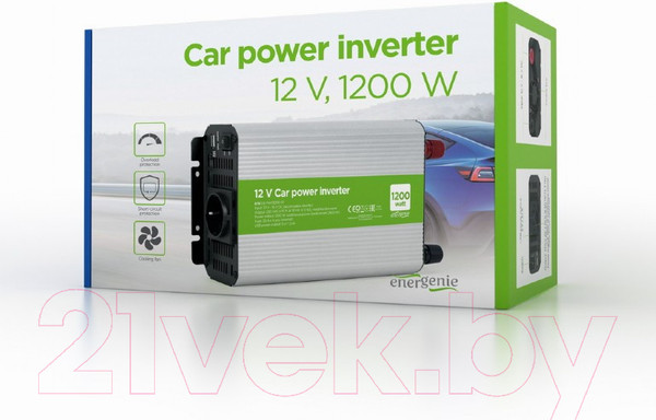 Изображение товара Автомобильный инвертор Gembird EG-PWC1200-01