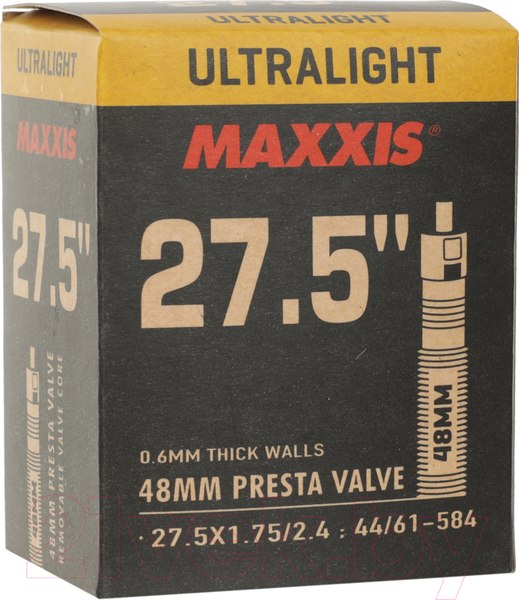 Изображение товара Камера для велосипеда Maxxis Ultralight 27.5x1.75/2.4 / EIB00139600