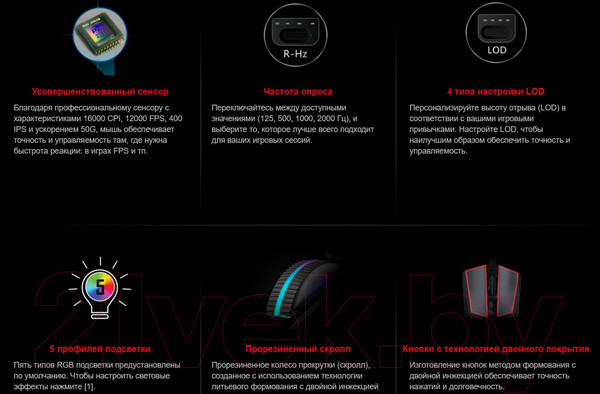 Изображение товара Мышь A4Tech Bloody W90 Pro (черный)