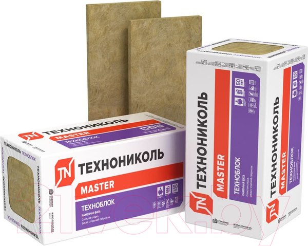 Изображение товара Минеральная вата Технониколь Техноблок Стандарт 1200х600х100 (6шт упаковка)