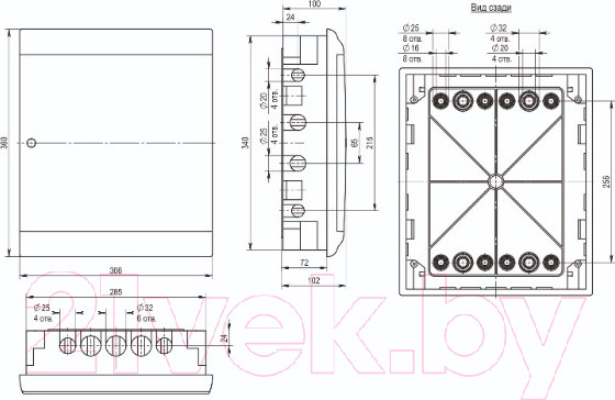 Изображение товара Бокс пластиковый IEK MKP82-V-24-WD-41-10