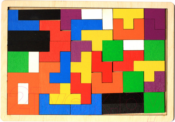 Изображение товара Развивающая игрушка Десятое королевство Пазл деревянный. TetrisWood / 00790