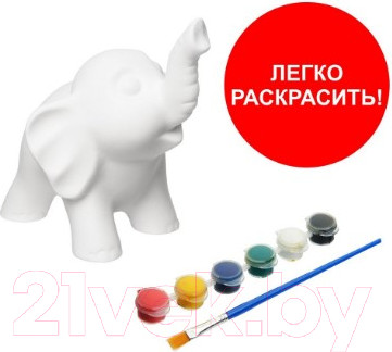 Изображение товара Набор для творчества Раскрась и подари Слоник / IG-1024
