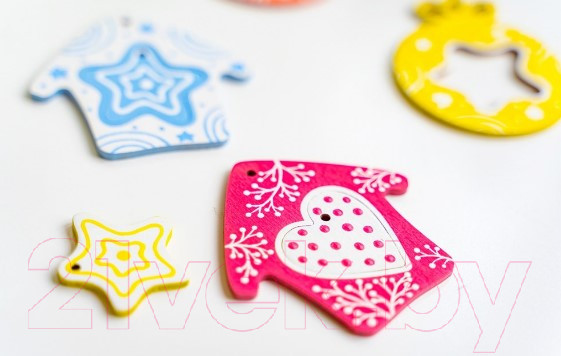 Изображение товара Набор для творчества Раскрась и подари Елочные игрушки / Dr-1001 (зеленый)