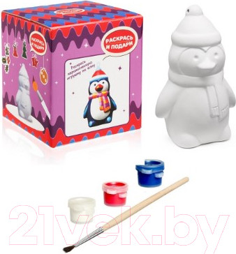 Изображение товара Набор для творчества Раскрась и подари Пингвинчик / IG-1022
