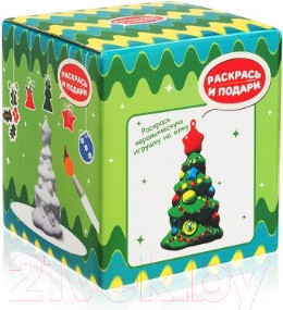 Изображение товара Набор для творчества Раскрась и подари Елочка / IG-1021