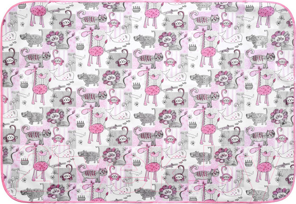 Изображение товара Клеенка детская Roxy-Kids Zoo / R-0076 (серый/розовый)