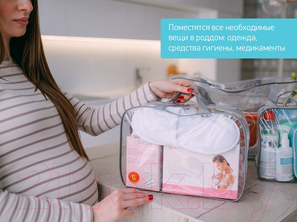 Изображение товара Комплект сумок в роддом Roxy-Kids RKB-005 (2шт, серый)