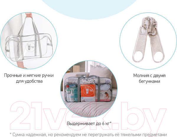 Изображение товара Сумка в роддом (без наполнения) ROXY-KIDS RKB-010 (серый)