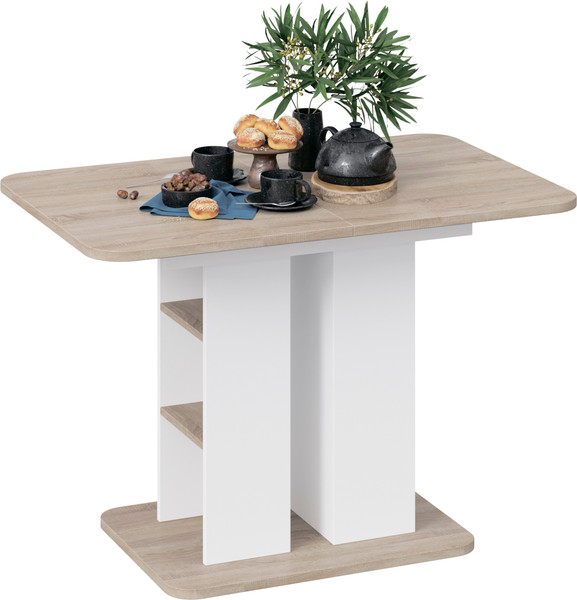 Изображение товара Обеденный стол ТриЯ Мюнхен тип 2 (белый ясень/дуб сонома)