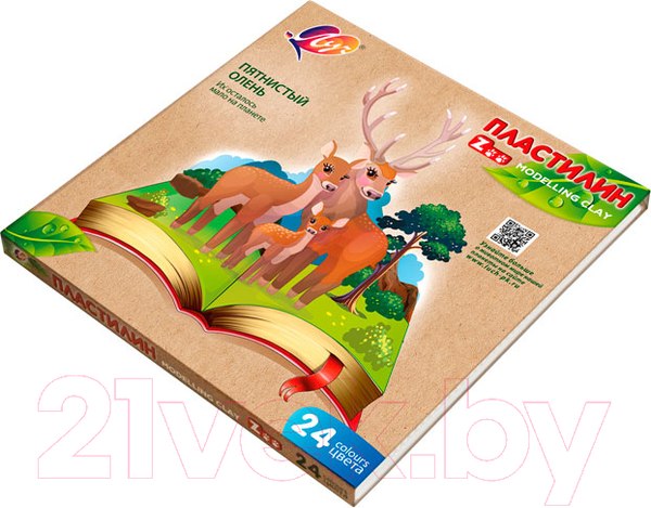 Изображение товара Пластилин ЛУЧ Zoo / 30С 1809-08 (24цв)