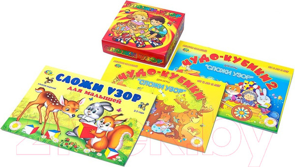 Изображение товара Развивающая игра Корвет Сложи узор Кубики / 430289