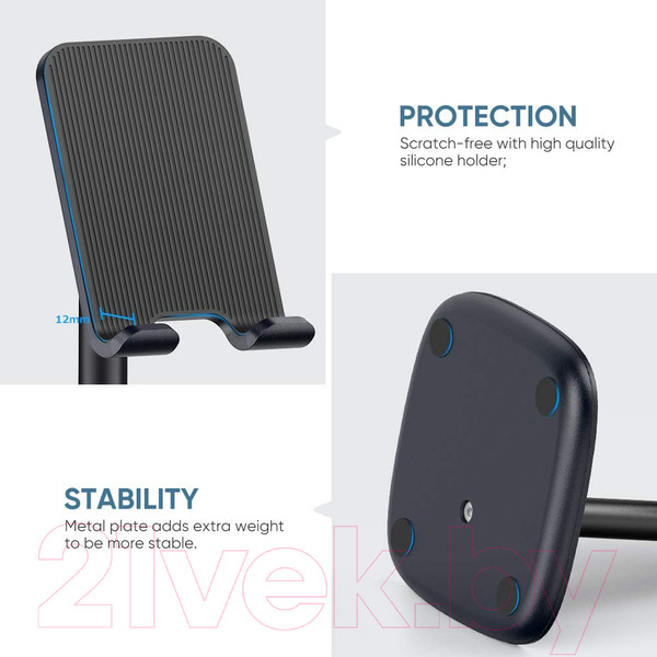 Изображение товара Держатель для смартфонов Ugreen LP177 / 60343 (серебристый)