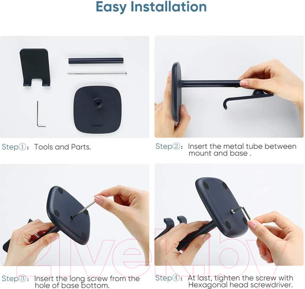 Изображение товара Держатель для смартфонов Ugreen LP177 / 60343 (серебристый)