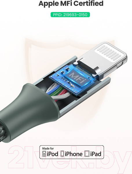 Изображение товара Кабель Ugreen US304 / 60759 (1м, черный)