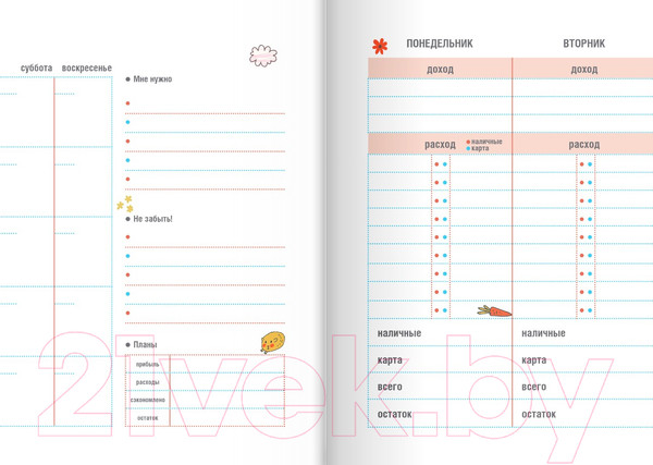Изображение товара Записная книжка Эксмо CashBook. Мои доходы и расходы. 6-е издание / 9785040915163 (мятный)