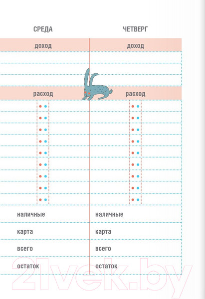 Изображение товара Записная книжка Эксмо CashBook. Мои доходы и расходы. 6-е издание / 9785040915163 (мятный)