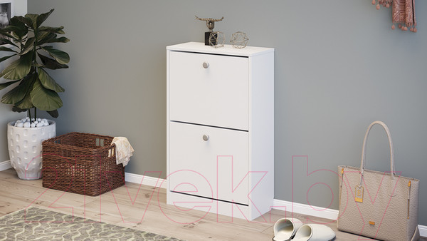 Изображение товара Тумба для обуви ТриЯ Тетра тип 2 исп. 2 (белый)