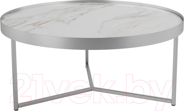 Изображение товара Журнальный столик Калифорния мебель Ориндж (калакатта/хром)