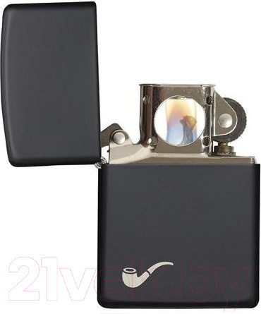 Изображение товара Зажигалка Zippo Pipe Black Matte Для трубок / 218PL (черный матовый)