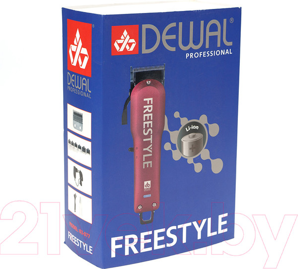 Изображение товара Машинка для стрижки волос Dewal Freestyle 03-077  (красный)