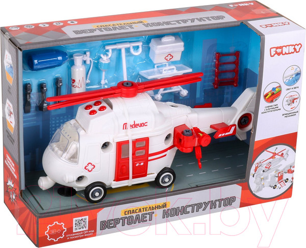 Изображение товара Игрушка-конструктор Funky Toys Спасательный вертолет / FT62102