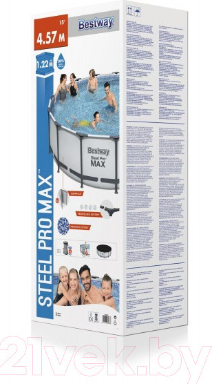 Изображение товара Каркасный бассейн Bestway 56438 (457x122)
