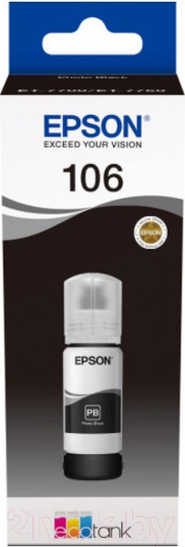 Изображение товара Контейнер с чернилами White Ink 106 Black (70мл)
