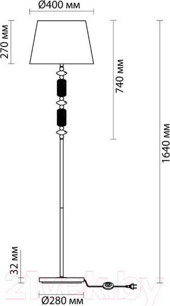 Изображение товара Торшер Odeon Light Candy 4861/1FA