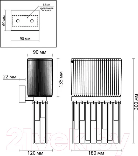 Изображение товара Бра Odeon Light Gatsby 4871/1W