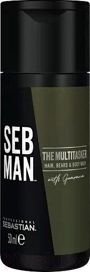 Изображение товара Шампунь для волос Seb Man 3в1 The Multi-Tasker Hair Beard&Body (50мл)