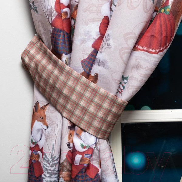 Изображение товара Комплект штор Этель Winter Holidays 5163062 (145x180, 2шт)