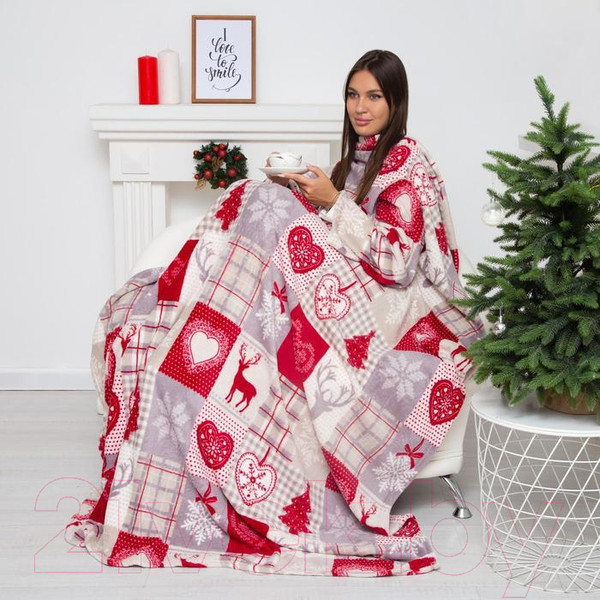 Изображение товара Плед с рукавами Этель Скандинавия / 5198478 (150x200)