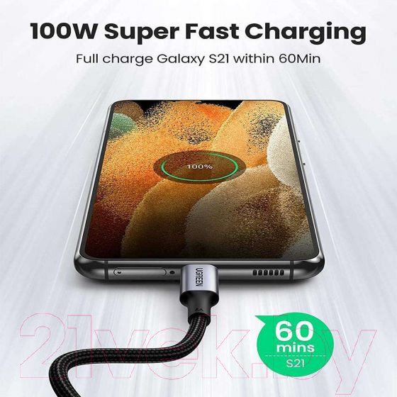 Изображение товара Кабель Ugreen US334 / 70643 (1м, черный)