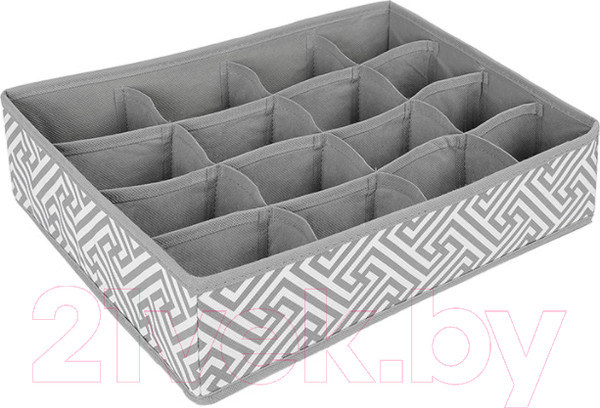 Изображение товара Кофр для хранения Handy Home Орнамент 350x270x90 / UC-205 (серый)