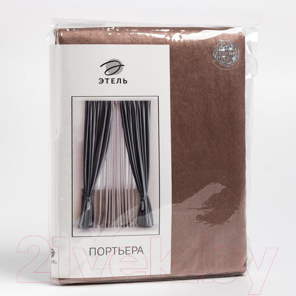 Изображение товара Штора Этель Классика 5800346 (250x265, коричневый)