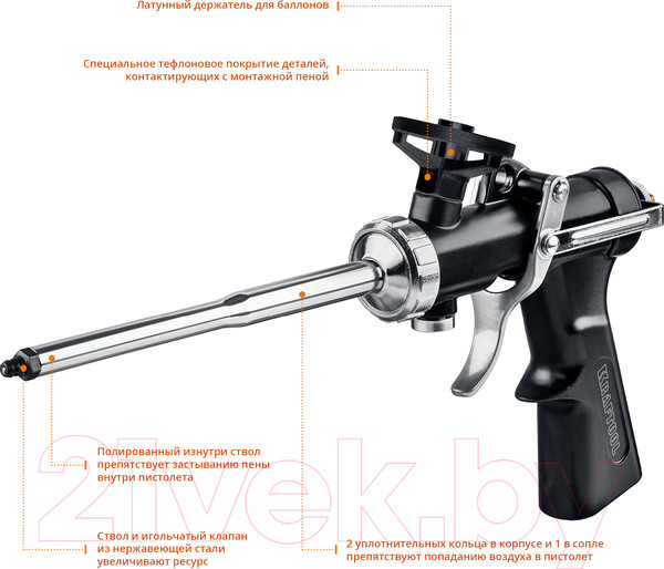 Изображение товара Пистолет для монтажной пены Kraftool 06853