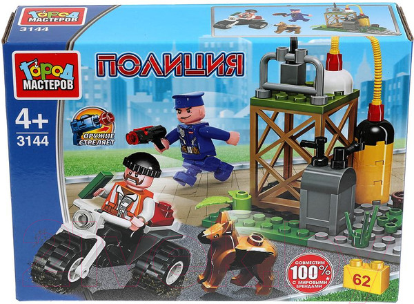 Изображение товара Конструктор Город мастеров Погоня за вором / 3144-JS
