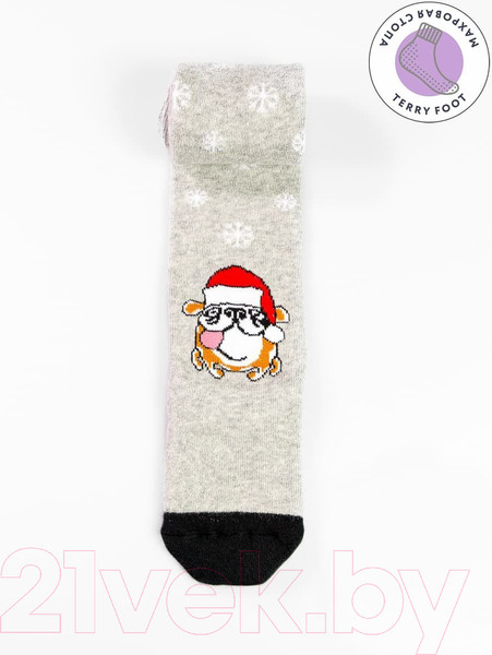 Изображение товара Колготки детские Mark Formelle 703K-728 (р.128-134, светло-серый меланж)