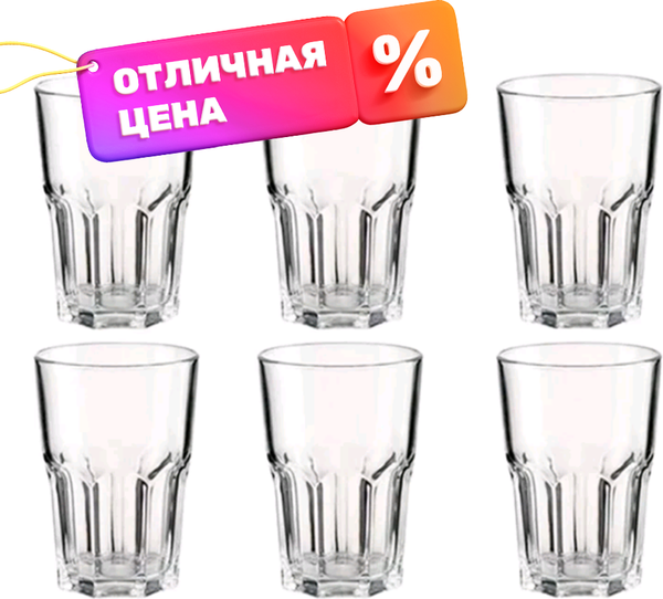 Изображение товара Набор стаканов Luminarc New america J2889 (6шт)