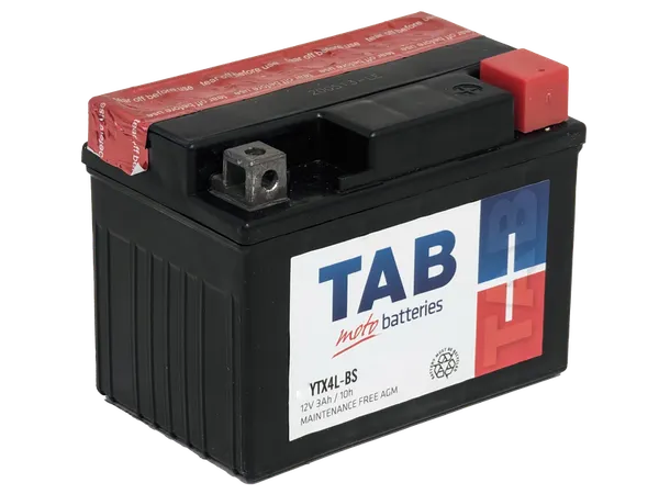 Изображение товара Мотоаккумулятор TAB AGM YTX4L-BS / 112515 (3 А/ч)