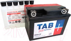 Изображение товара Мотоаккумулятор TAB AGM YTX4L-BS / 112515 (3 А/ч)
