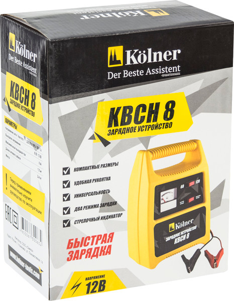 Изображение товара Зарядное устройство для аккумулятора Kolner KBCH 8