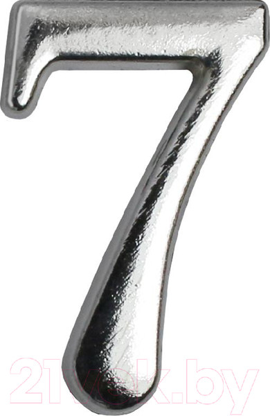 Изображение товара Цифра дверная Аллюр 7 на клеевой основе / 5079 (хром)