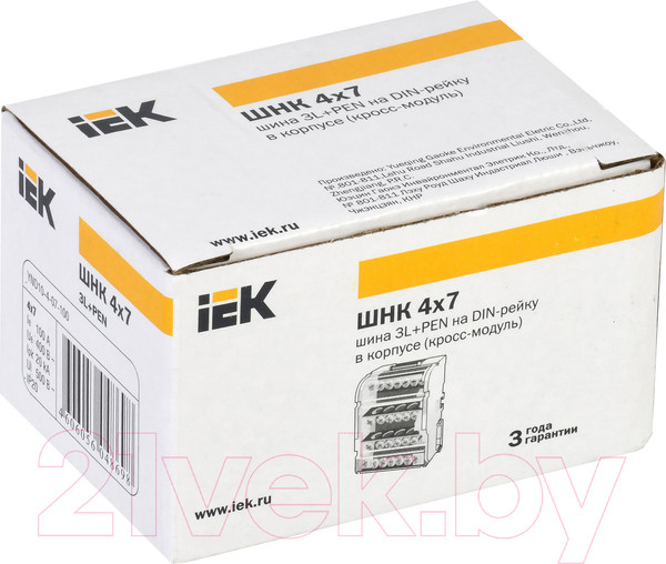 Изображение товара Шина нулевая в корпусе IEK YND10-4-07-100