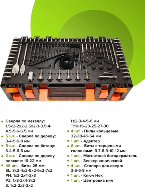 Изображение товара Универсальный набор инструментов ISMA 514002(49998)