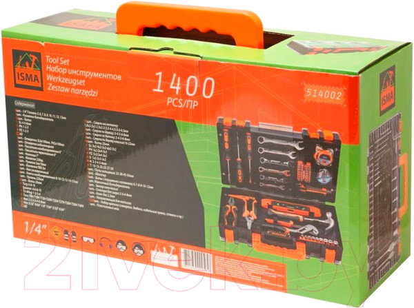Изображение товара Универсальный набор инструментов ISMA 514002(49998)