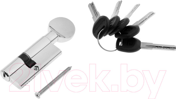 Изображение товара Цилиндровый механизм замка Аллюр HD FG 70-5K СP 35x35 вертушка перфорированный (хром)