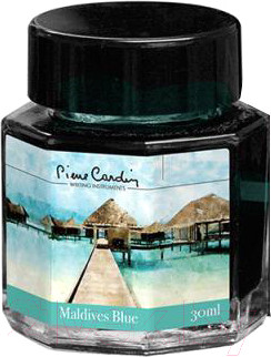Изображение товара Чернила для перьевой ручки Pierre Cardin City Fantasy / PC332-S11 (30мл, голубые Мальдивы)